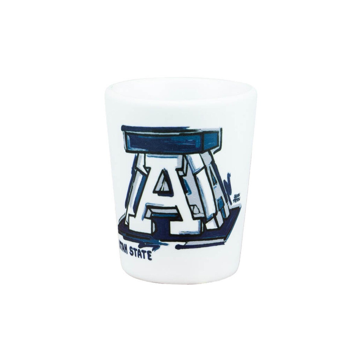 Block A Painted Shot Glass